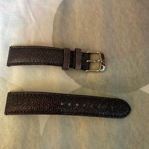 Michele Watch Band, purple Glitter